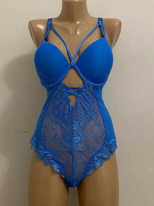 Комбидресс синий нижнее бельё кружевной Р.48/50 новый