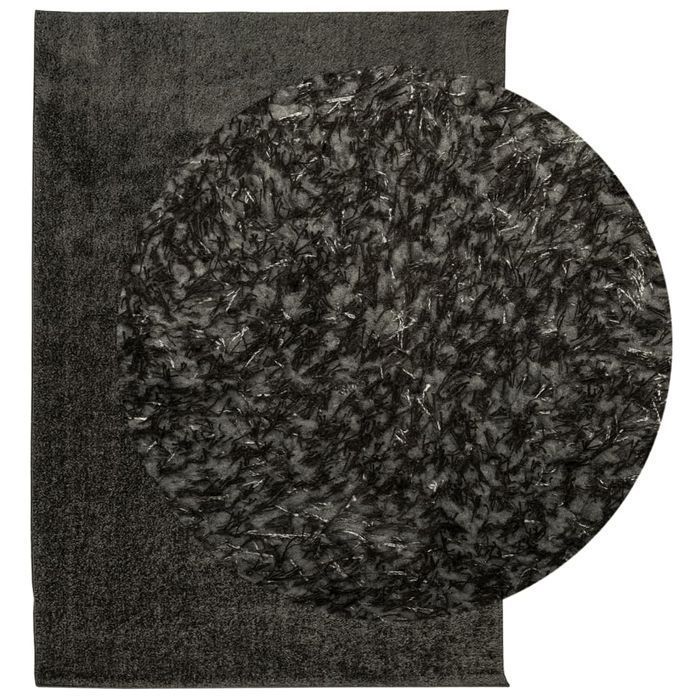 Vidaxl Dywan Istan Z Długim Runem, Połyskujący, Antracytowy 160X230 Cm