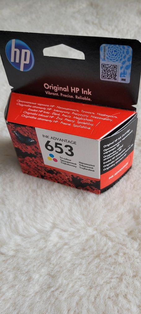 NOWY tusz HP 653 color