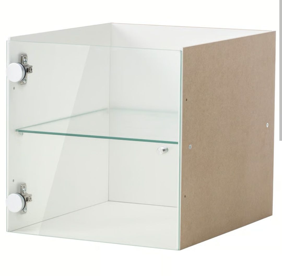 Estante Kallax com porta de vidro + acessórios
