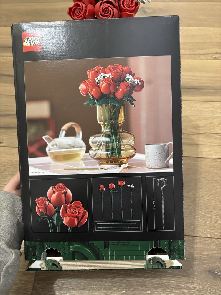 LEGO bukiet róż czerwone