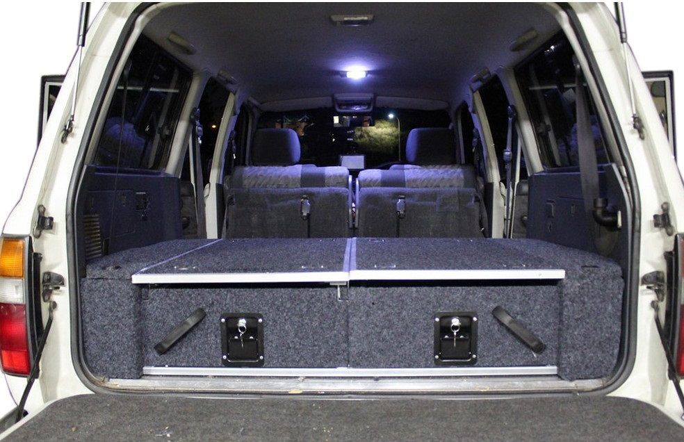 Conjunto Gavetas Para Jipe+Pick Up 4x4 Overland C Base deslizante 800