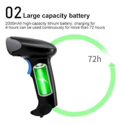 Портативний сканер штрих-кодів U20 (USB/2.4G WiFi/Bluetooth)