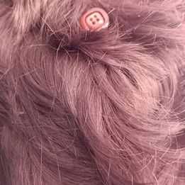 Casaco de cerimónia em cabelo artificial