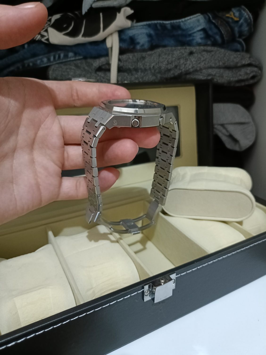 Casio G-Shock GA-2100 Mod Kit Cinza – Estilo Premium e Único