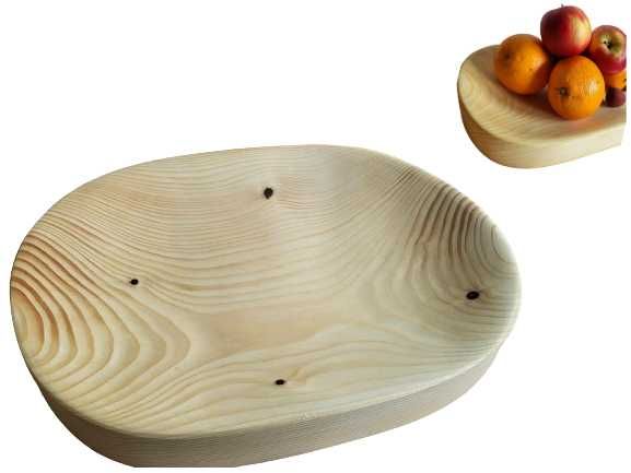 koryto misa drewniana cateringowa na mięso POJEMNA WYSOKA taca na ser