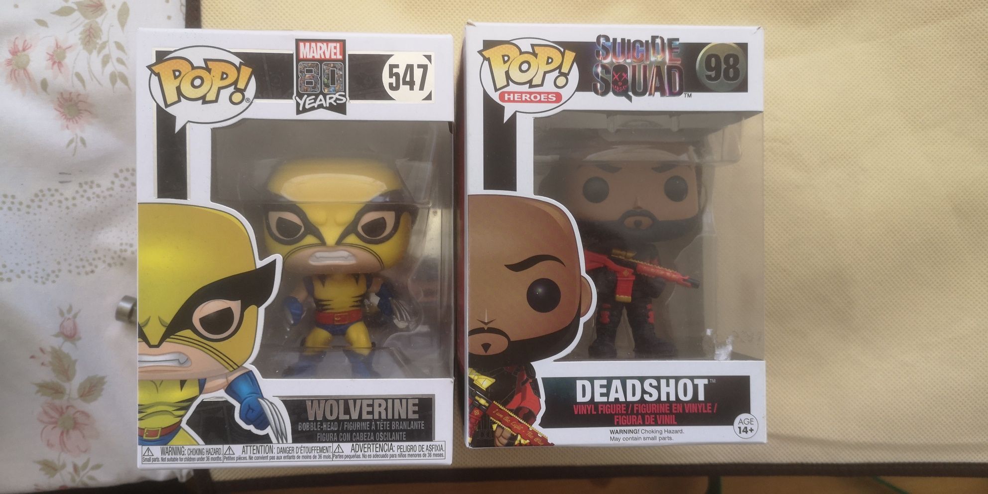 Funko Pop Deadshot e Wolverine