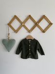 Sweter name it 62 zielony wzorek na guziki jak newbie