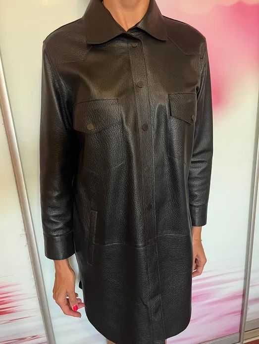 Шкіряна куртка - сорочка нова
