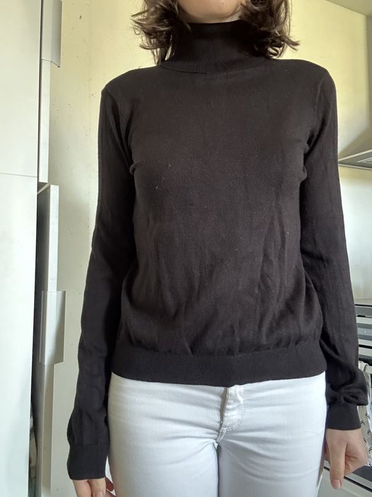 Camisola gola alta preta S/M