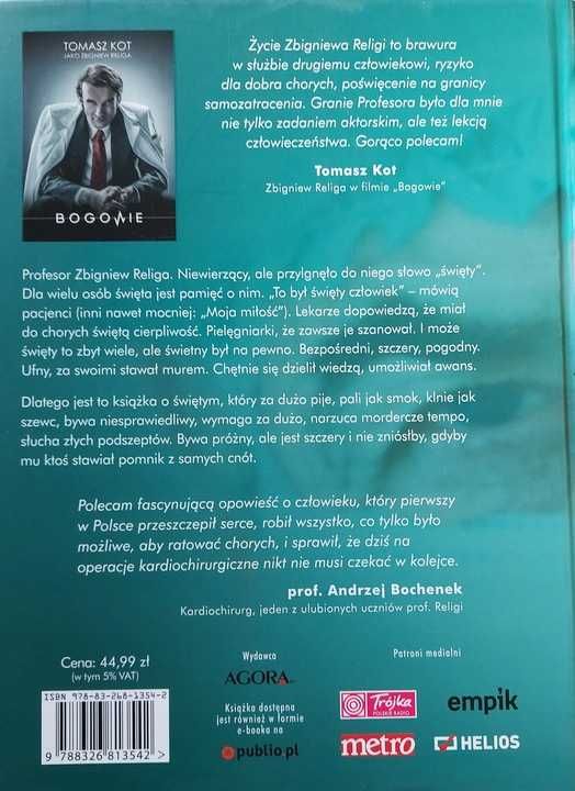 RELIGA Biografia - Kortko, Watoła + DVD BOGOWIE - Tomasz Kot AUTOGRAF