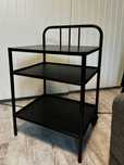 IKEA FYRESDAL Stolik nocny, czarny 45 x 38 cm