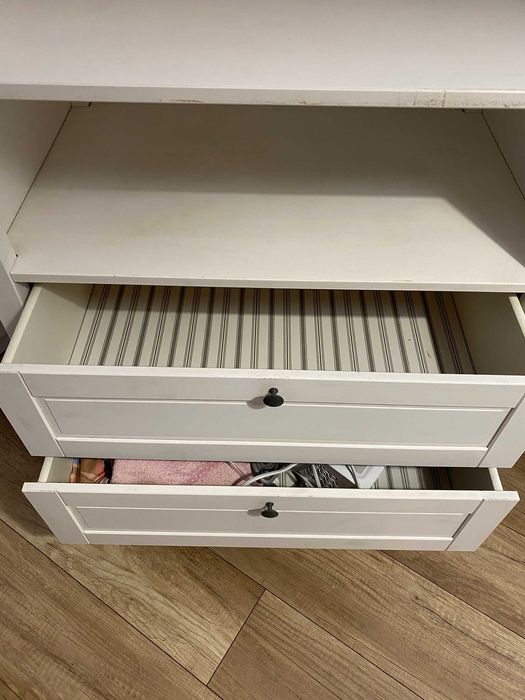 Komoda z przewijakiem IKEA Sundvik biała + mata do przewijania