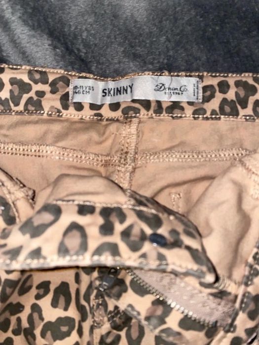 Spodnie w panterkę Skinny Denim Co roz. 146