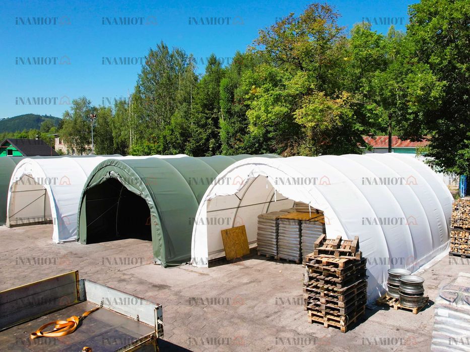 Hala namiotowa łukowa 6x9x3,6 m magazyn wiata konstrukcja ocynkowana