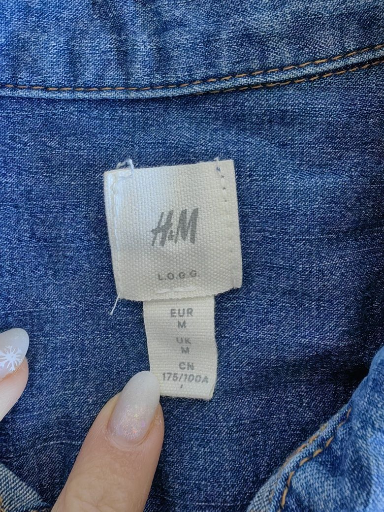 Koszula męska jeansowa H&M