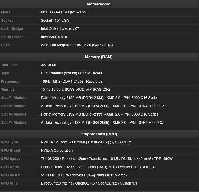 Komputer Gamingowy i5-8400 / RTX 2060 / 32 GB RAM / SSD + HDD 1.13TB