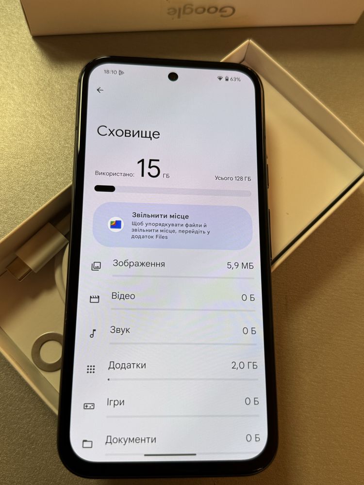 Pixel 8a 128GB black soft unlock новий