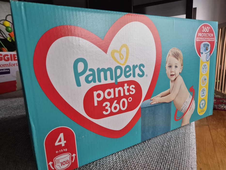 Pampers Pants 4. NOWE. 108 sztuk, 9-15kg