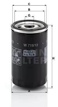 MANN-FILTER W719/13 Оливний фільтр