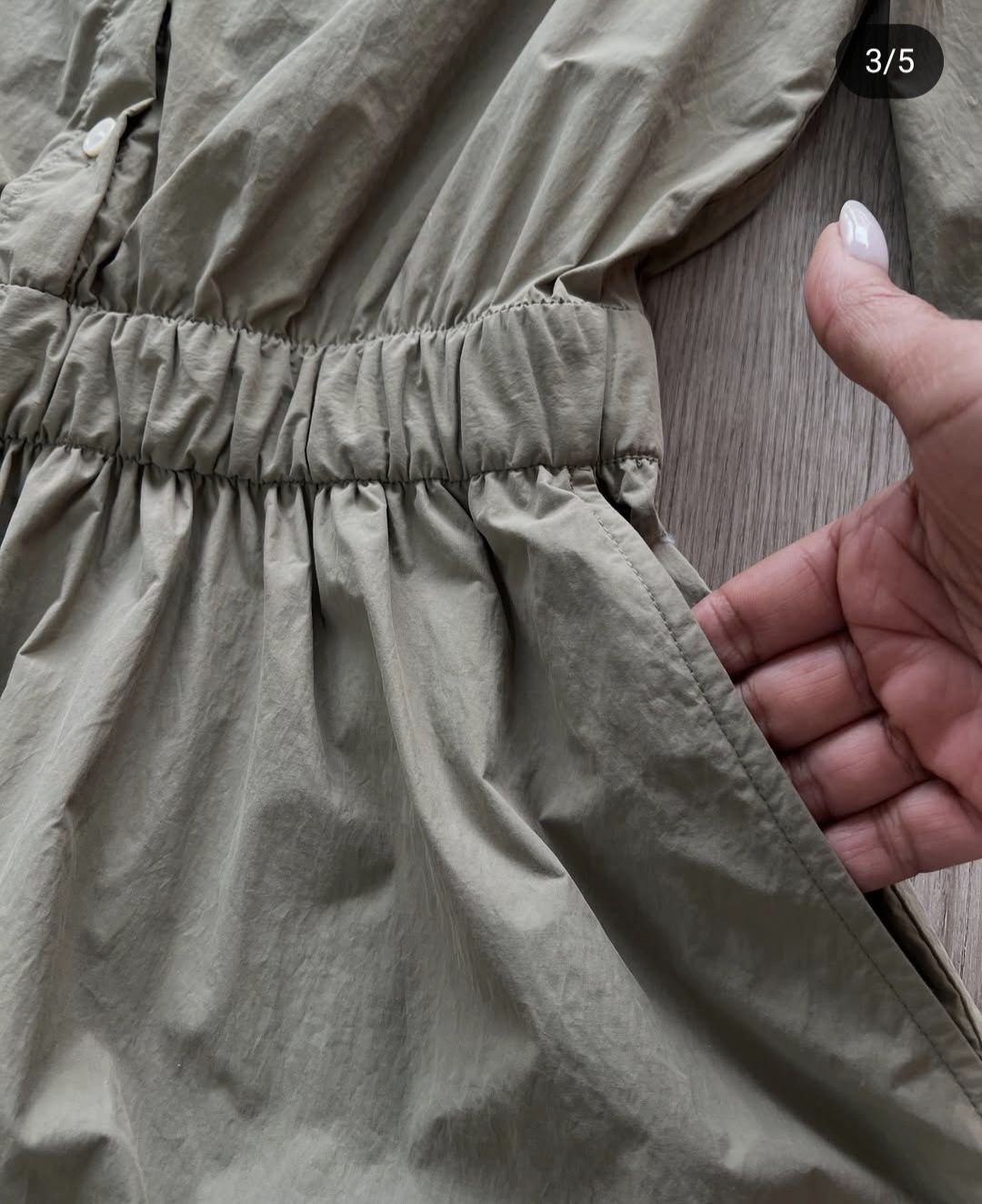 Sukienka zw Collection Zara r. S khaki midi