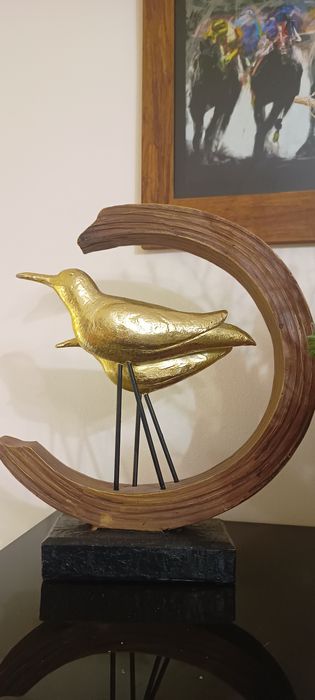 Figurka złote ptaki dekoracja Home &You