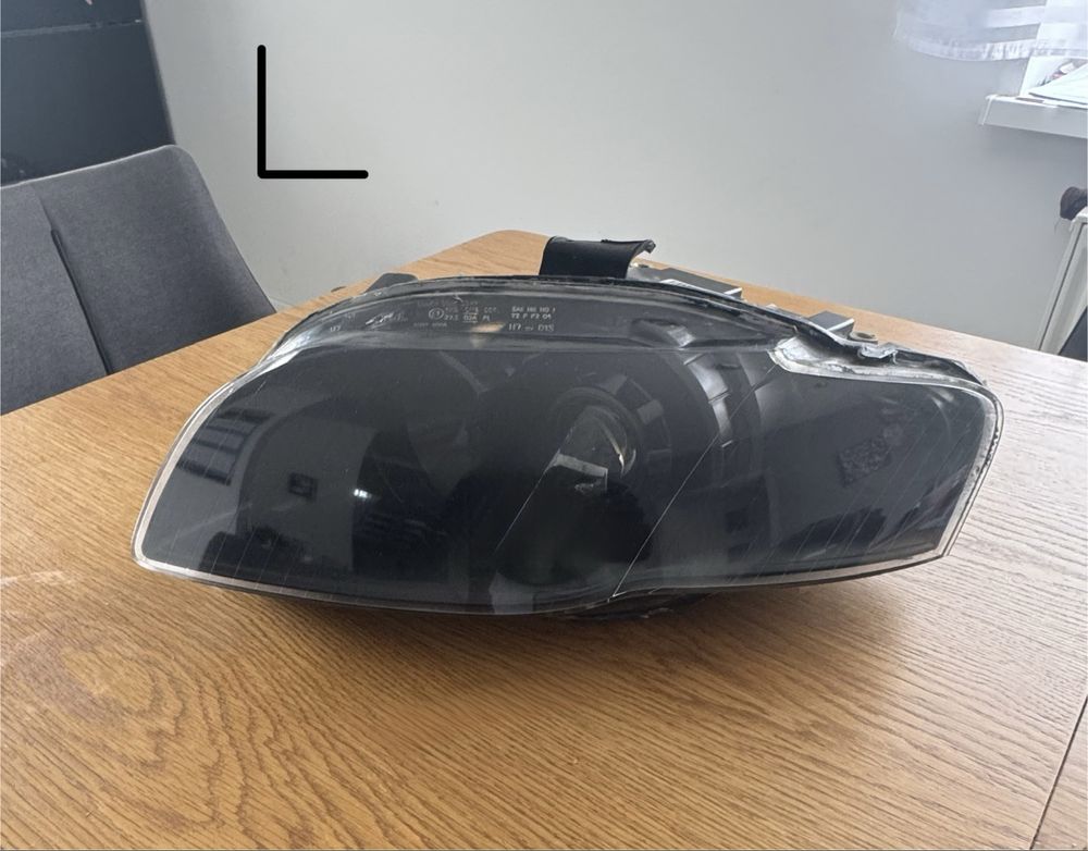 Lampy przednie Audi A5B7 soczewki