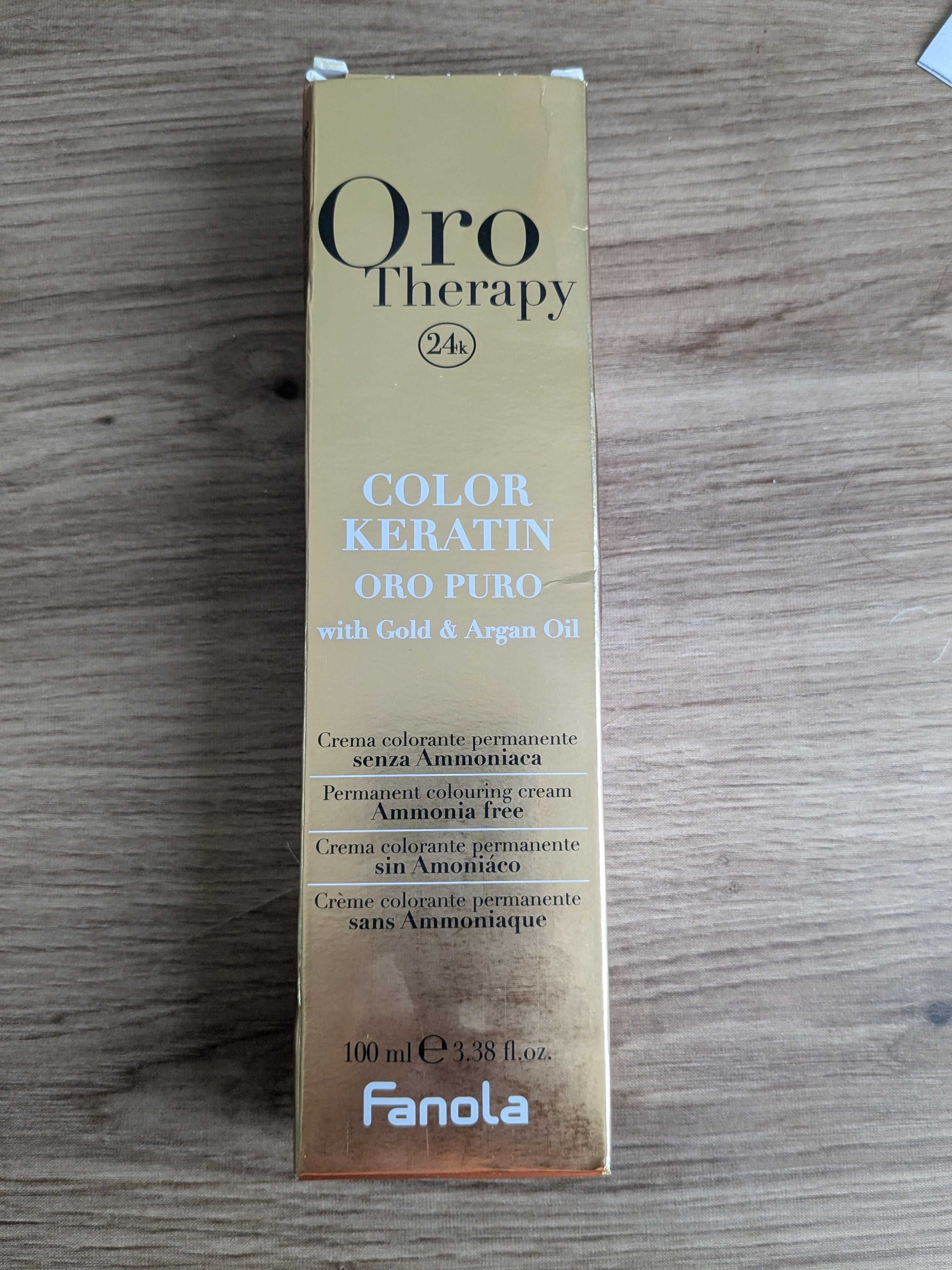 Farba bez amoniaku Fanola Oro Therapy 5.3