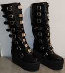 Kozaki gotyckie typu swing latex 39,42