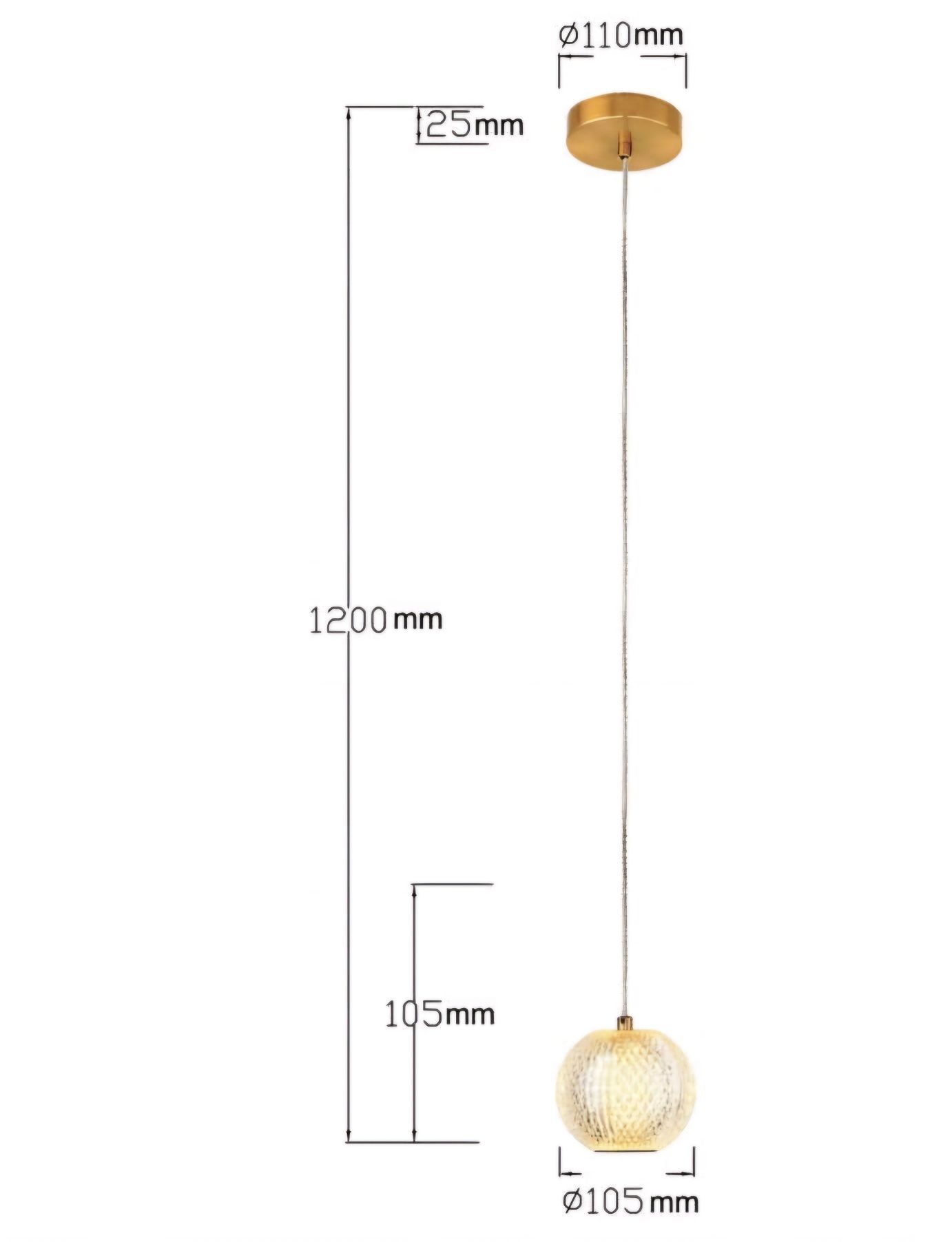 Lampa wisząca diamond led