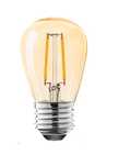 Żarówka LED FILAMENT Vintage Retro Edison S14 2700k E27 2W Bursztynowa