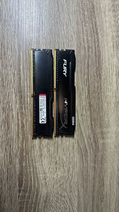 Оперативная память HyperX Fury Black DDR4 16GB (2×8GB) 3200MHz CL16