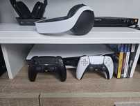 PlayStation 5 z napędem + 2 pady + Słuchawki + 4 gry Gdynia