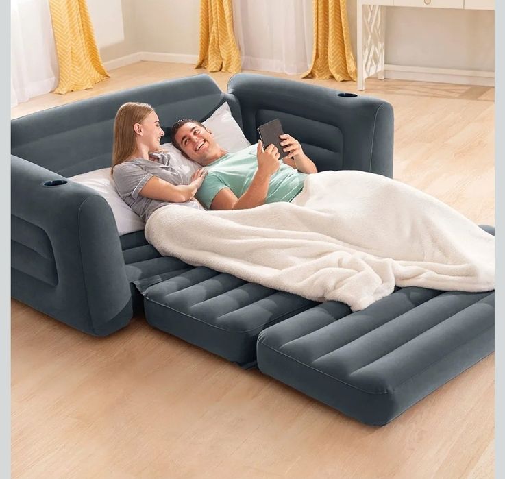 Intex Sofa Rozkładana, 203 x 224 x 66 cm materac dmuchany