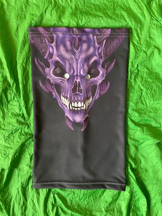 Баф для обличчя демонічний buff for face purple demon skull Helloween