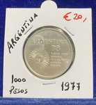 Moeda Argentina 1000 Pesos
