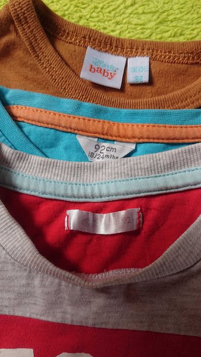 Body + 2 bluzki r. 92 / podkoszulek / T-shirt domowe / stan dobry