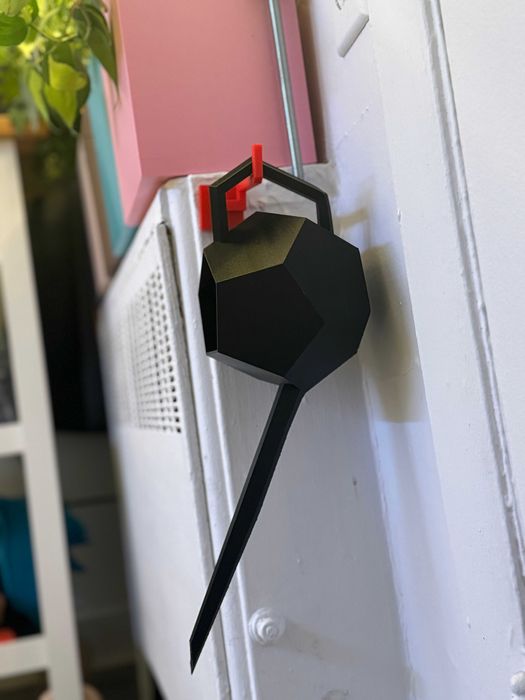 Dodecahedron Konewka Druk 3D Petg Czarny