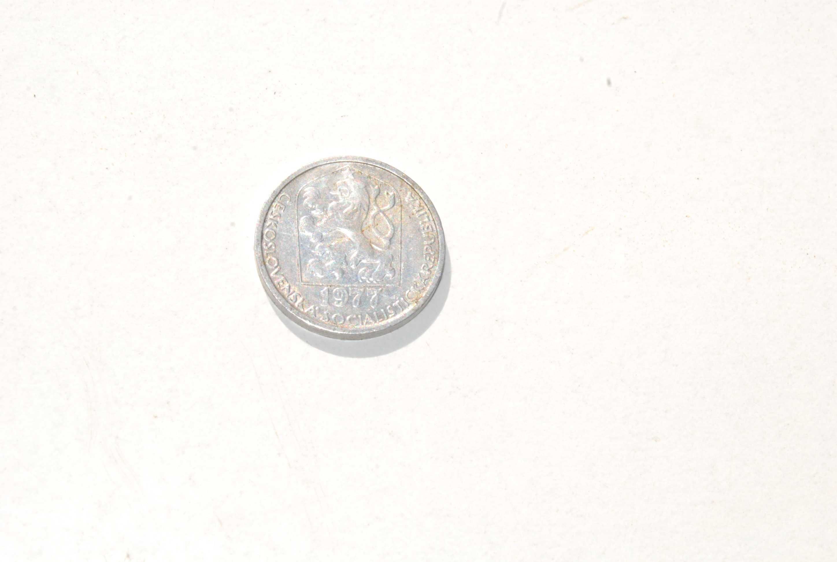 Stara moneta 10 halerzy Czechosłowacja 1977 unikat antyk kolekcjonersk