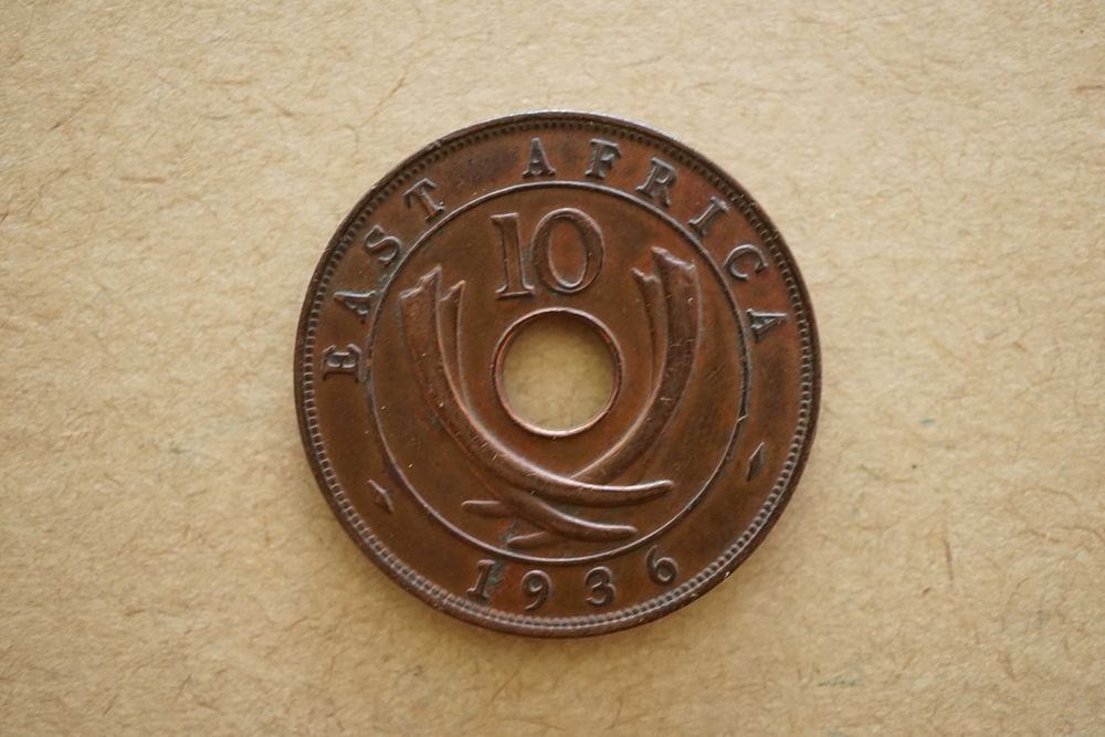 Lote 4 Moedas da África Oriental - George VI