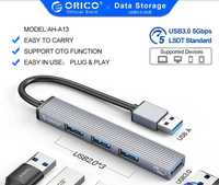 ORICO хаб OTG адаптер USB 3.0 на 4 порта концентратор