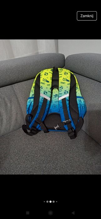 Zestaw CoolPack wzór Football 2T plecak i piórnik.