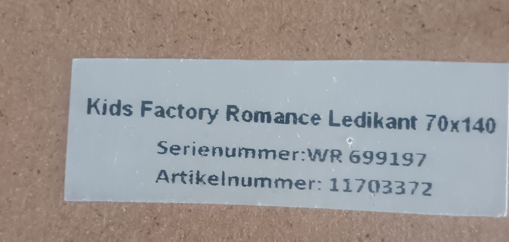 Łóżko dziecięce 140x70 białe lite drewno