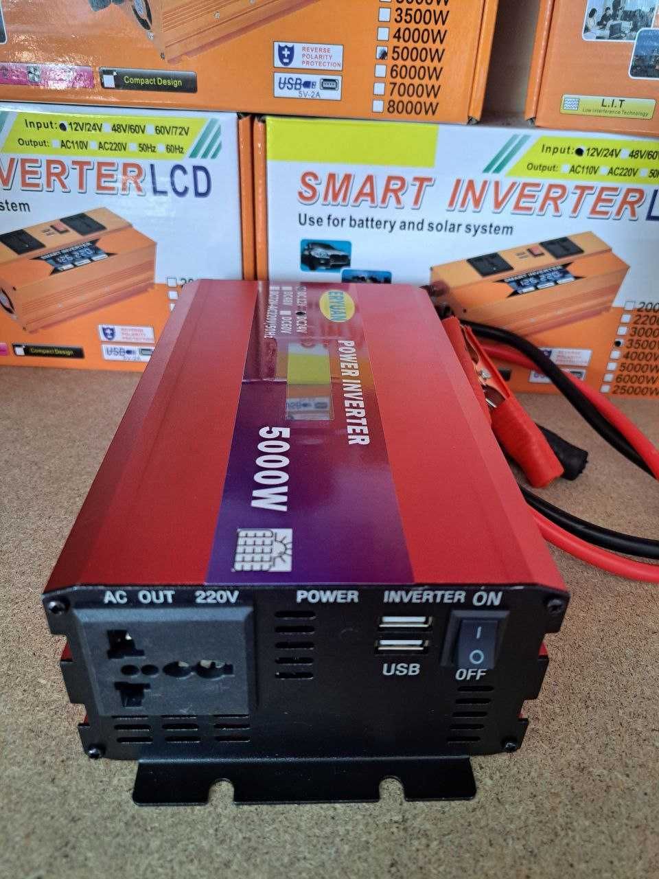 Преобразователь напряжения 12/24V -220V инвертор 5000W. Інвертор