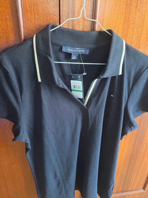 Polo preto Tommy Hilfiger (novo)