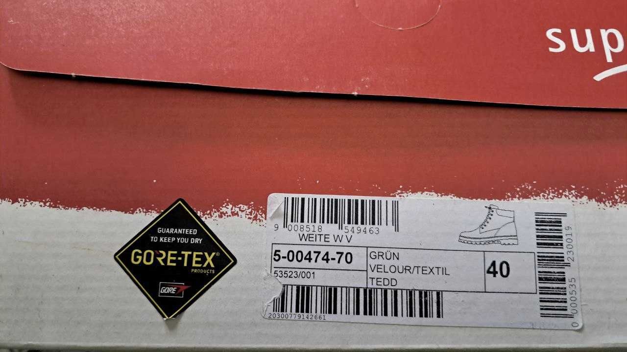Ботинки зимние Superfit goretex 40 p