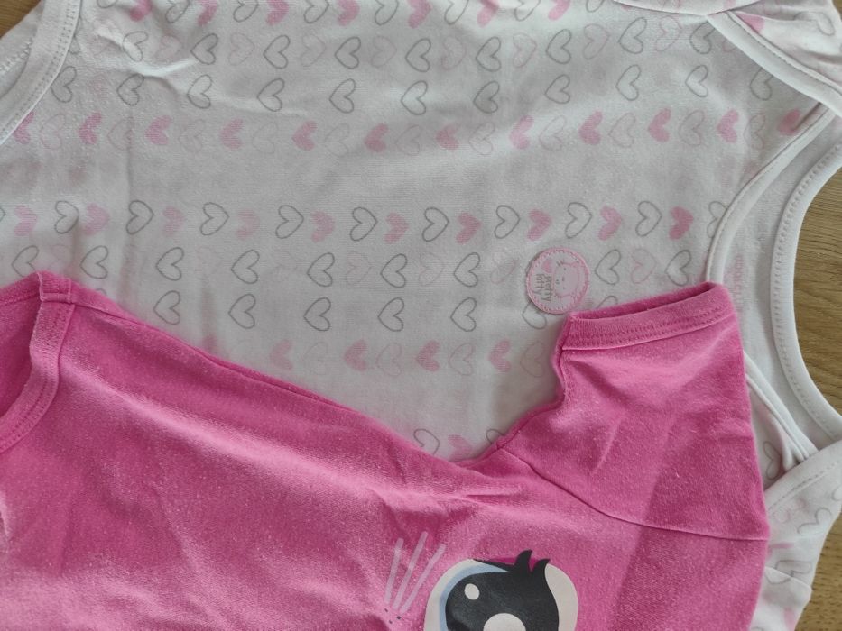 Body dziewczęce z krótkim rękawem rozmiar 86 Cool Club