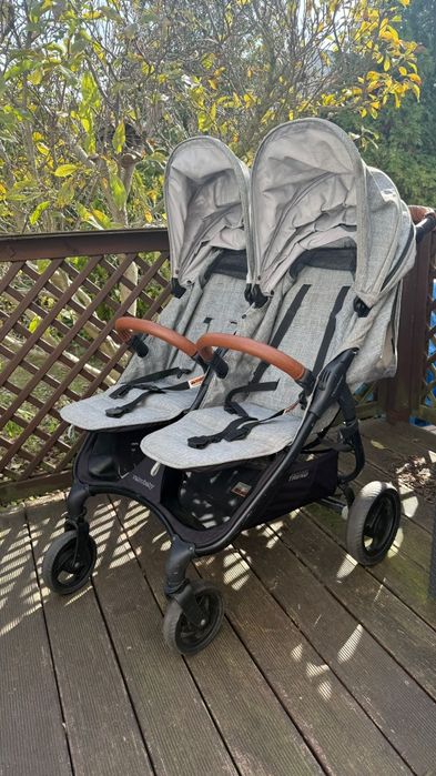 Wózek bliźniaczy Valco Baby Snap Duo Trend Grey Marle