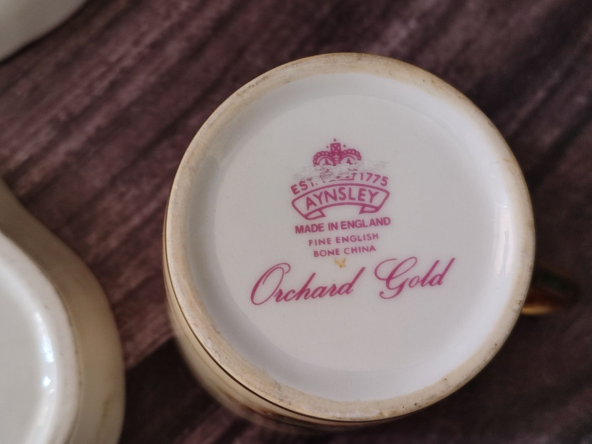 Англія Комплект Вінтажний посуд AYNSLEY Orchard Gold