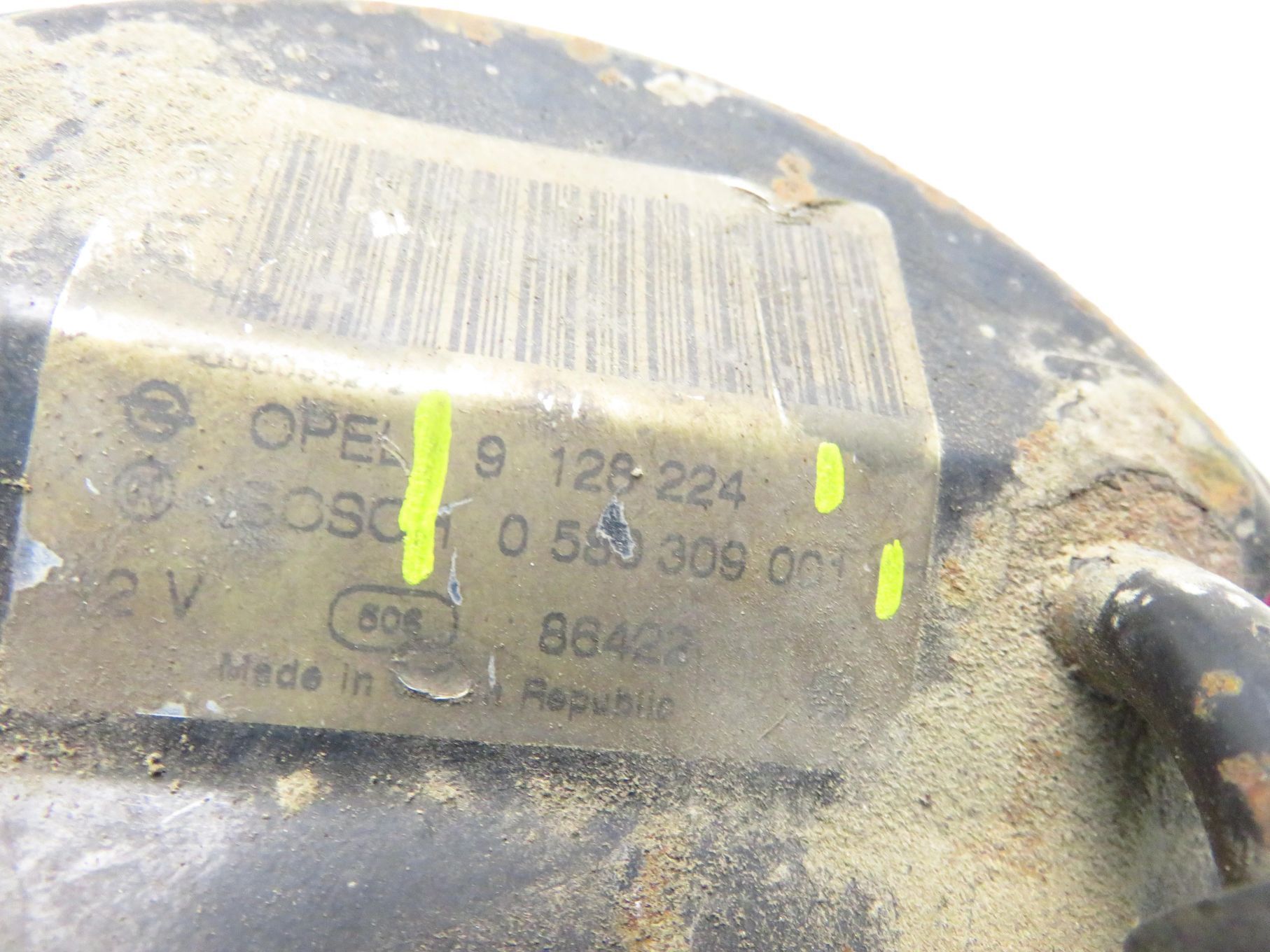 POMPA PALIWA OPEL ASTRA II G Kombi  1.6 16V  9128224 0580309001